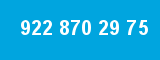 922 870 29 75 922 870 29 75